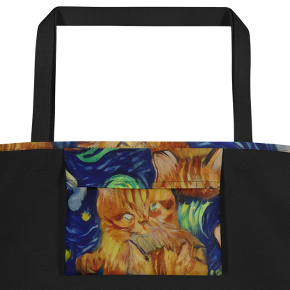 Large Tote Bag w/ Pocket - Celestial Claws