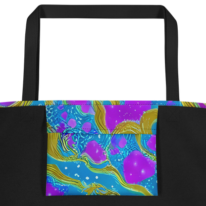 Large Tote Bag w/ Pocket - Mystic Waves