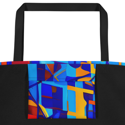 Large Tote Bag w/ Pocket - Radiant Labyrinth