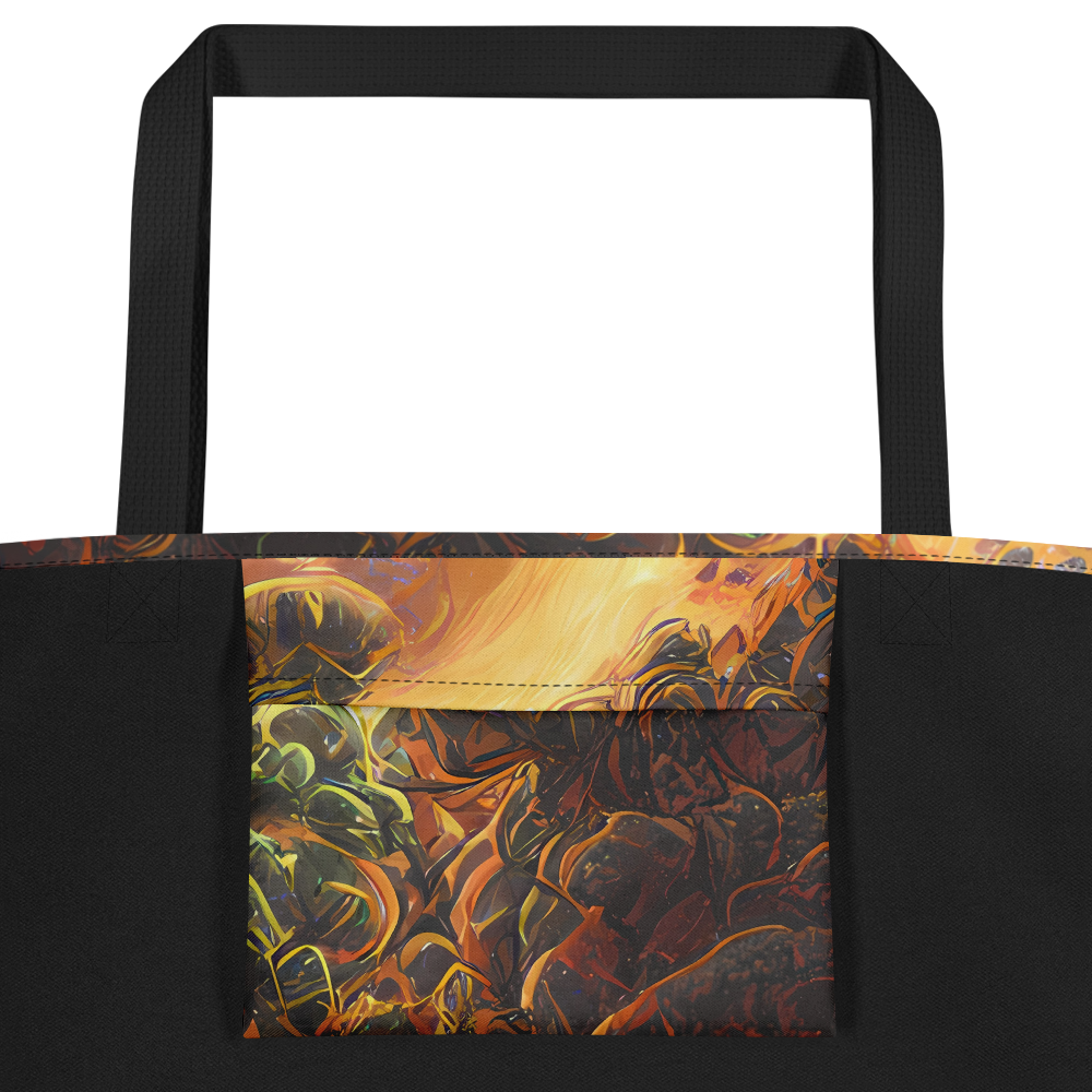 Large Tote Bag w/ Pocket - Volcanic Cascade