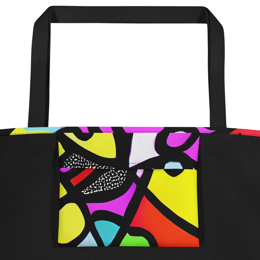 Large Tote Bag w/ Pocket - Vivid Serenade