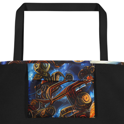 Large Tote Bag w/ Pocket - Pimenov's Cosmos