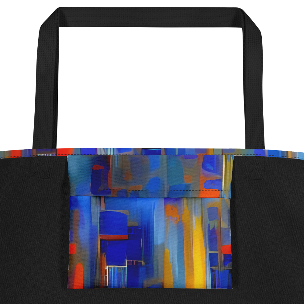 Large Tote Bag w/ Pocket - Neoplastique Flow