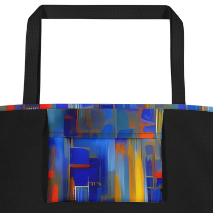 Large Tote Bag w/ Pocket - Neoplastique Flow