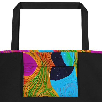 Large Tote Bag w/ Pocket - Galactic Harmony