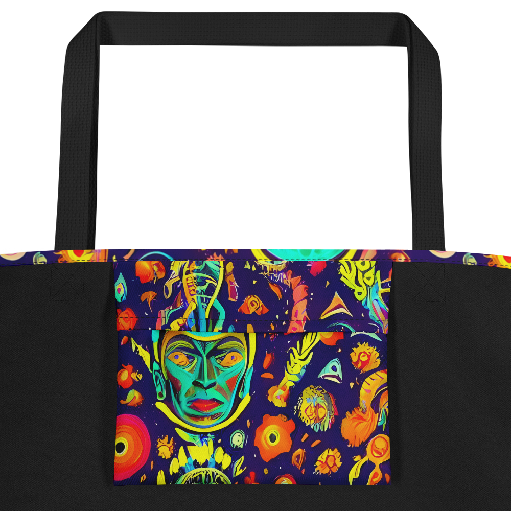Large Tote Bag w/ Pocket - Celestial Quirk