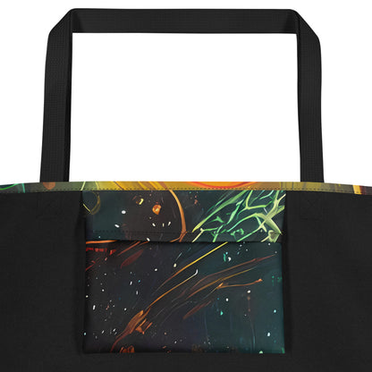 Large Tote Bag w/ Pocket - Templesmith Twirl