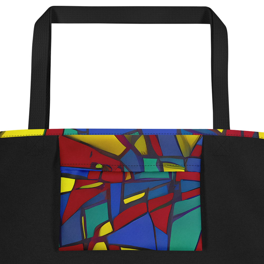 Large Tote Bag w/ Pocket - Vibrant Vexation