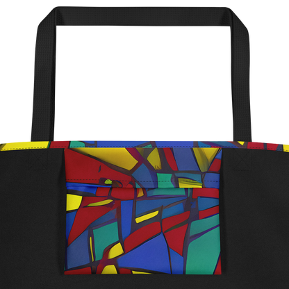 Large Tote Bag w/ Pocket - Vibrant Vexation