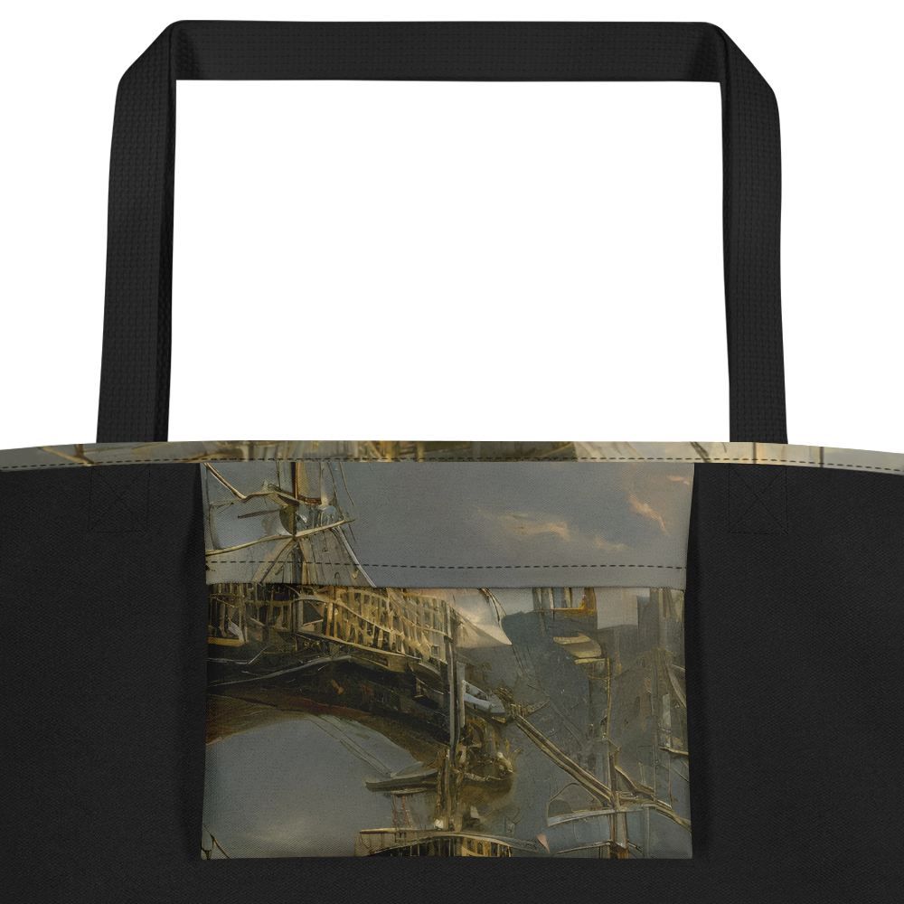 Large Tote Bag w/ Pocket - Ethereal Armada