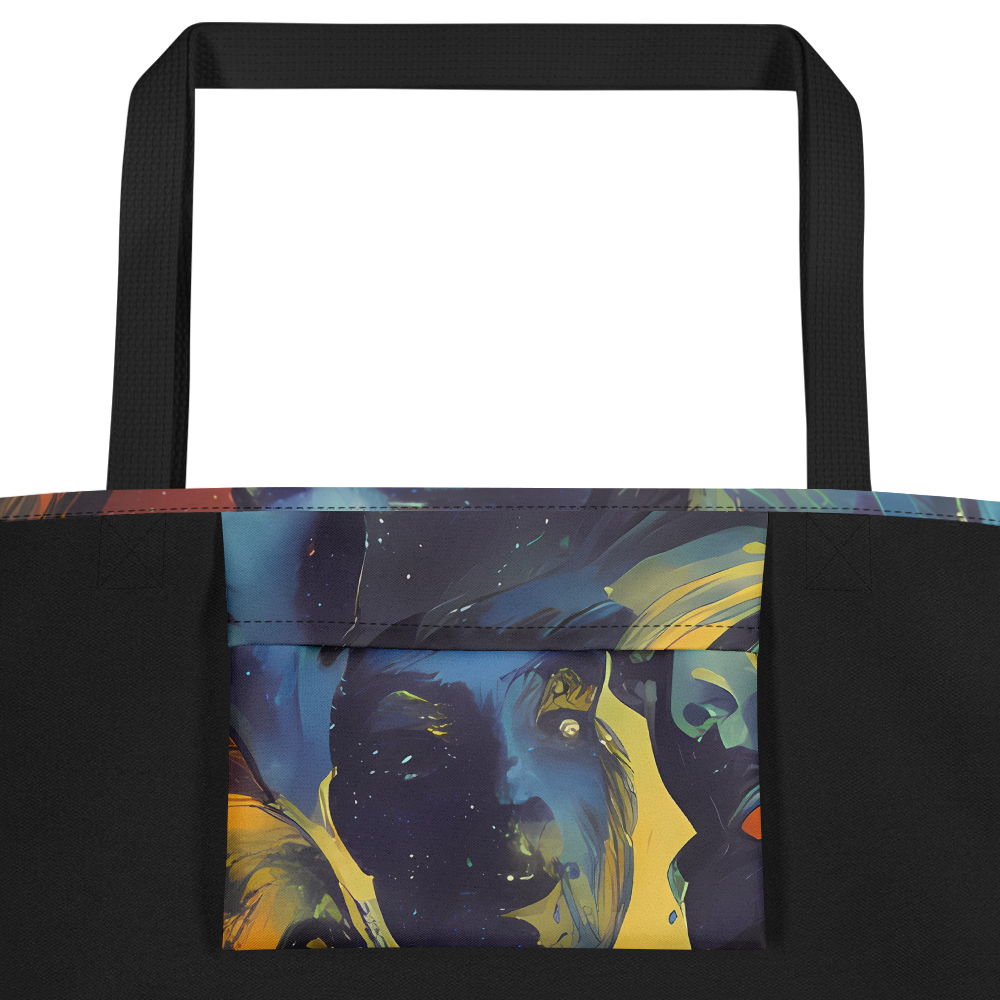 Large Tote Bag w/ Pocket - Vivid Visage