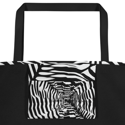 Large Tote Bag w/ Pocket - Shadowed Illusions