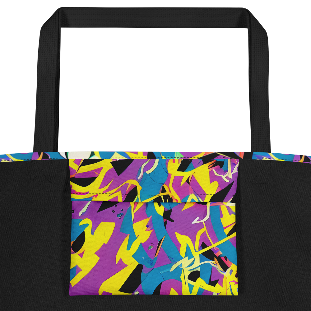 Large Tote Bag w/ Pocket - Galactic Sprawl