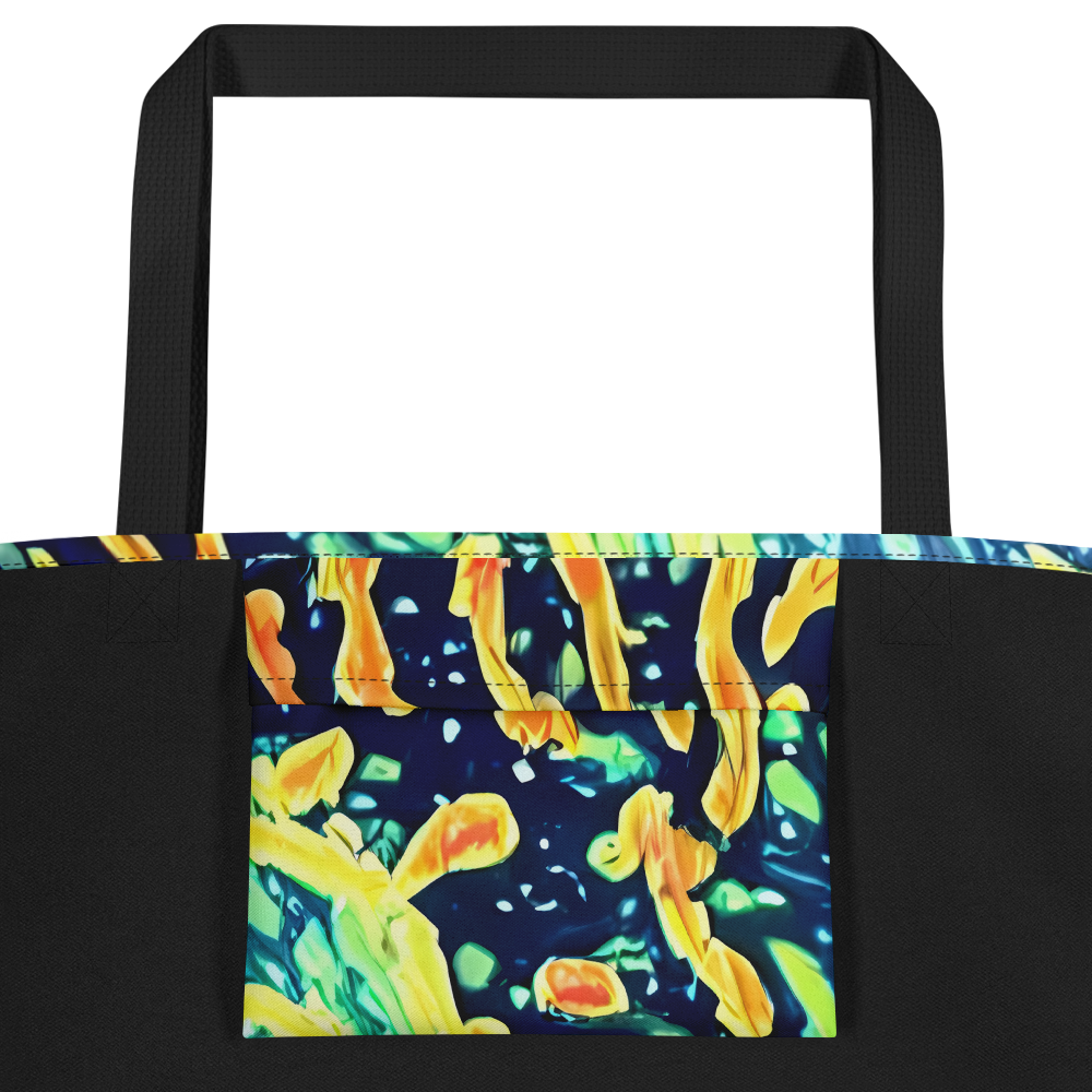 Large Tote Bag w/ Pocket - Vortex Glow