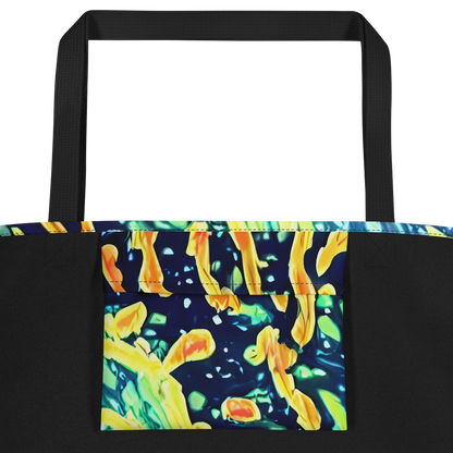 Large Tote Bag w/ Pocket - Vortex Glow