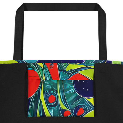 Large Tote Bag w/ Pocket - Harmonic Mirage