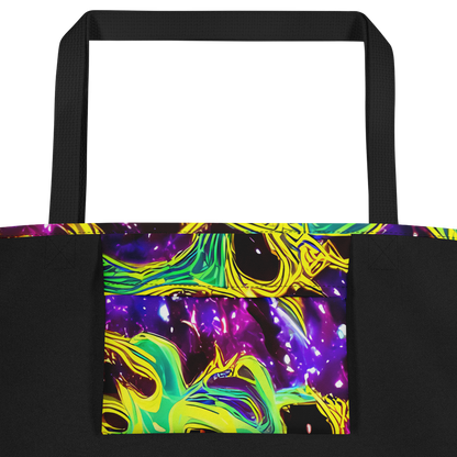 Large Tote Bag w/ Pocket - Galactic Web