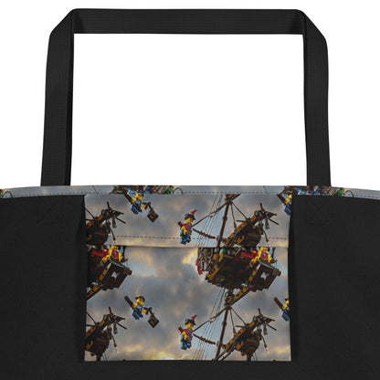 Large Tote Bag w/ Pocket - Skyward Adventure