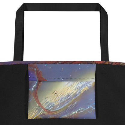 Large Tote Bag w/ Pocket - Stellar Drifters