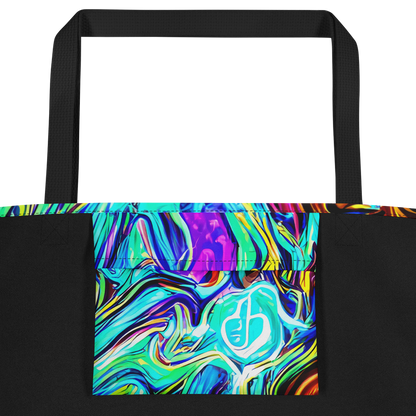 Large Tote Bag w/ Pocket - Mystic Iridescence