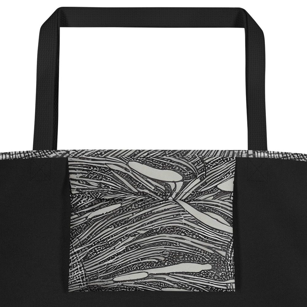 Large Tote Bag w/ Pocket - Sable Currents