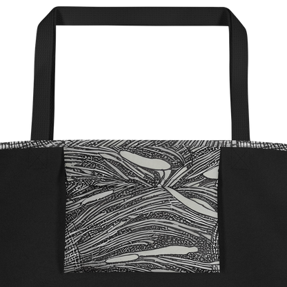 Large Tote Bag w/ Pocket - Sable Currents