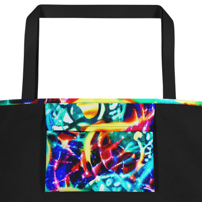 Large Tote Bag w/ Pocket - Fynesian Galaxy