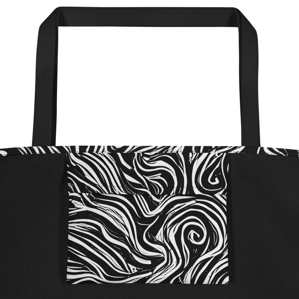 Large Tote Bag w/ Pocket - Inky Whispers