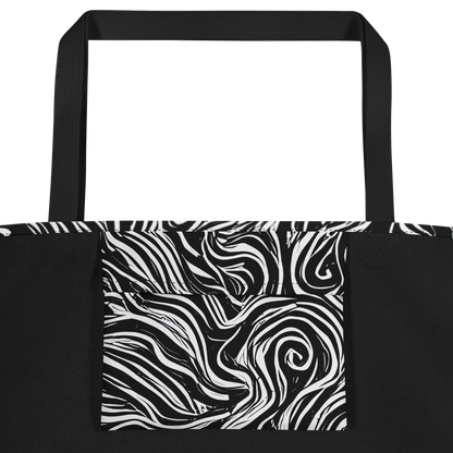 Large Tote Bag w/ Pocket - Inky Whispers