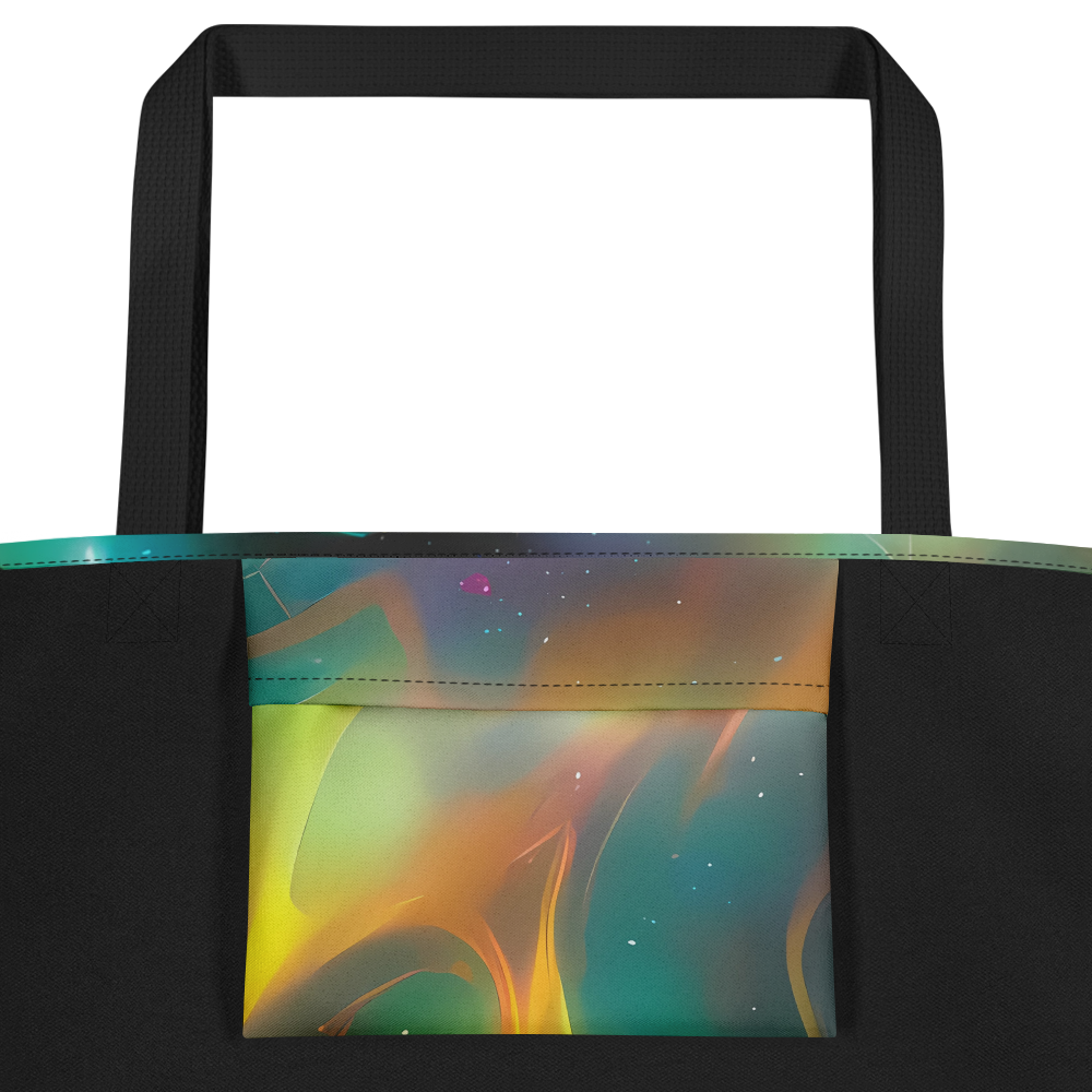 Large Tote Bag w/ Pocket - Cheng Wallis Whirl