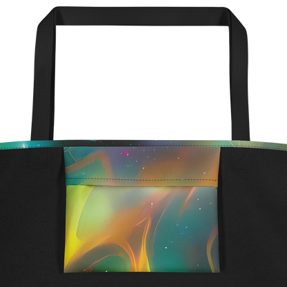 Large Tote Bag w/ Pocket - Cheng Wallis Whirl