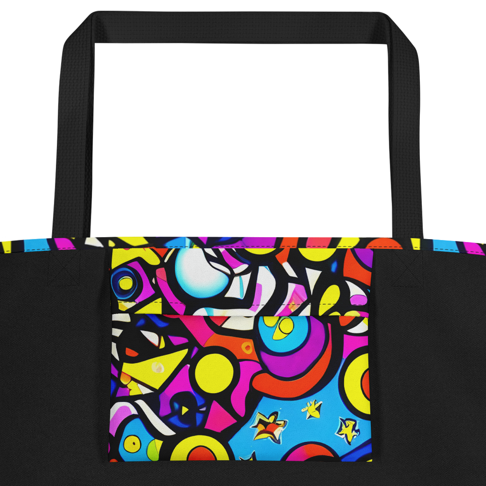 Large Tote Bag w/ Pocket - Eclectic Fantasy