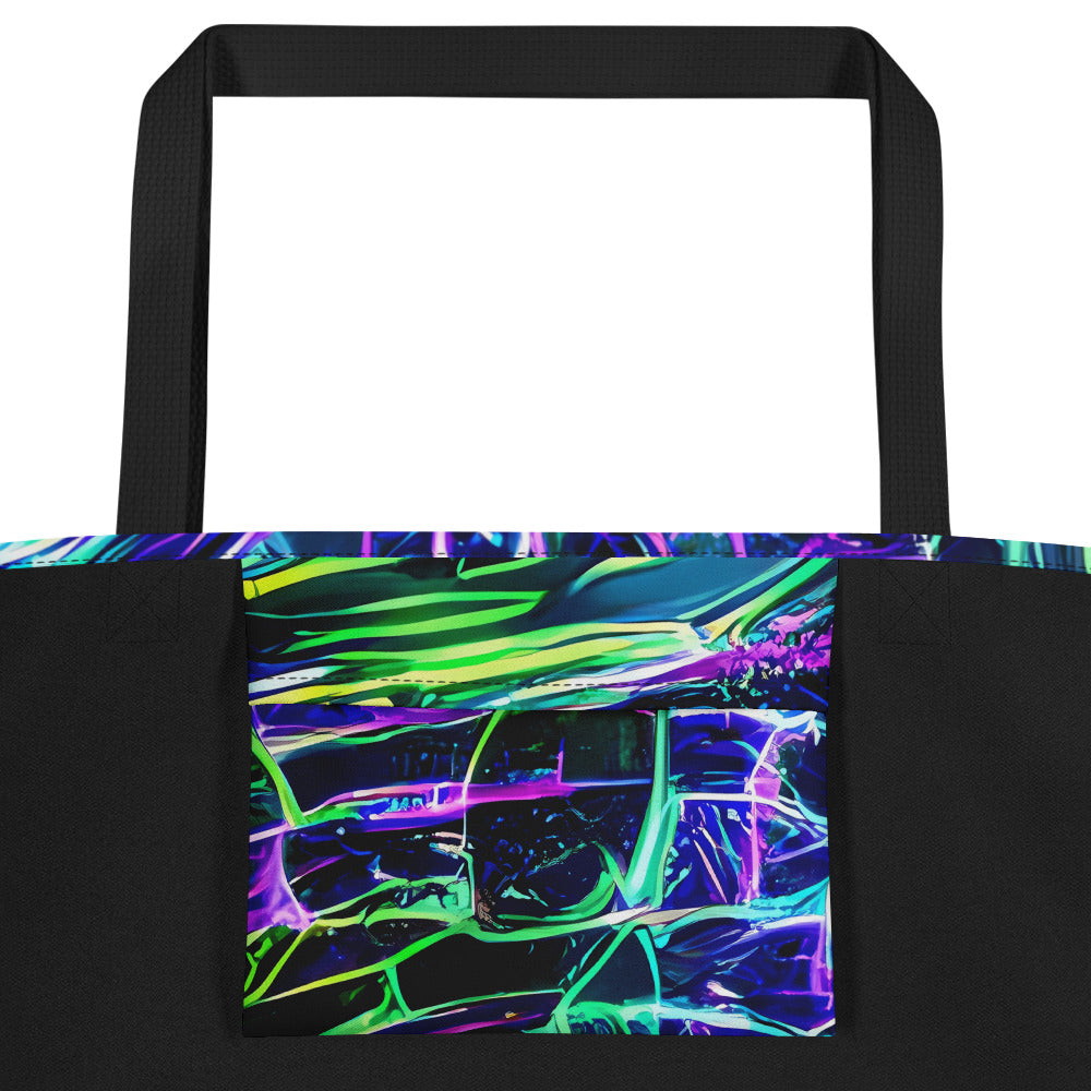 Large Tote Bag w/ Pocket - Chalmers Vortex