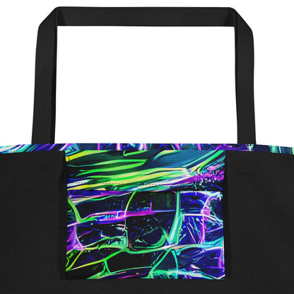 Large Tote Bag w/ Pocket - Chalmers Vortex