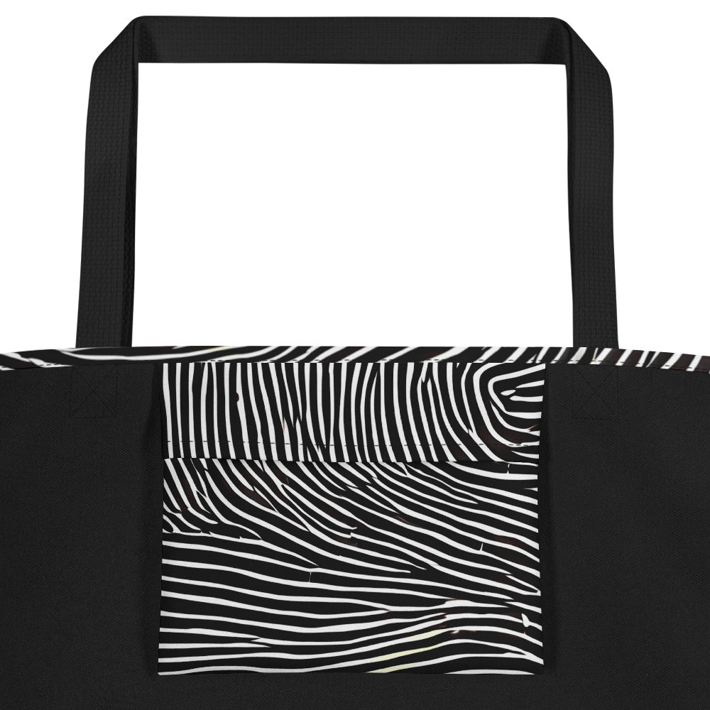 Large Tote Bag w/ Pocket - Silent Currents