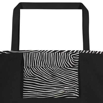 Large Tote Bag w/ Pocket - Silent Currents