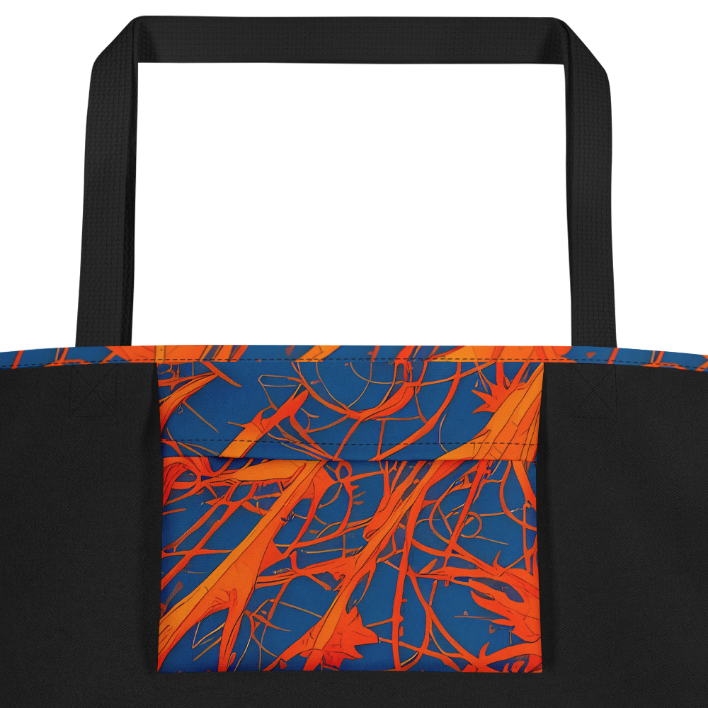 Large Tote Bag w/ Pocket - Nautical Ember