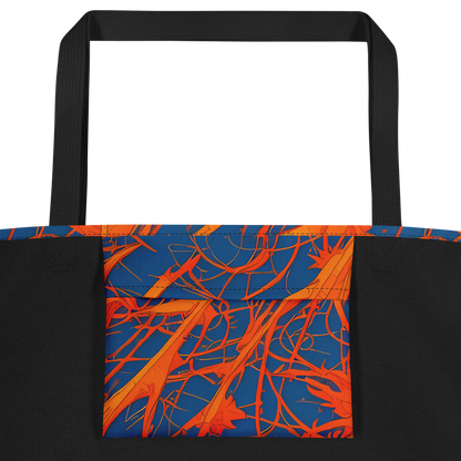 Large Tote Bag w/ Pocket - Nautical Ember