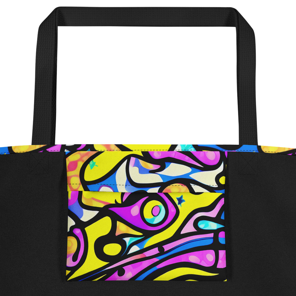 Large Tote Bag w/ Pocket - Britto's Odyssey