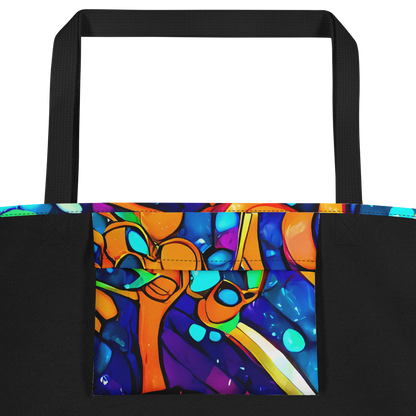 Large Tote Bag w/ Pocket - Iridescent Nebula