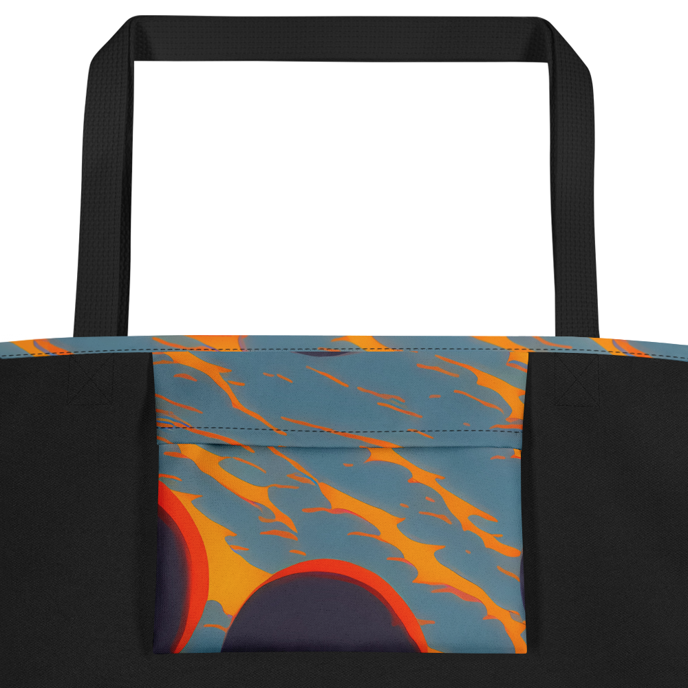 Large Tote Bag w/ Pocket - Flames of Gravity