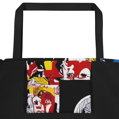 Large Tote Bag w/ Pocket - Pop Art Parade