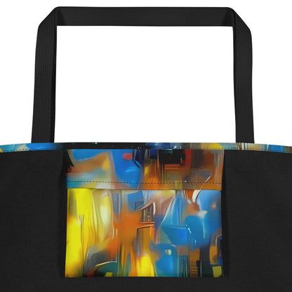 Large Tote Bag w/ Pocket - Wallis Warp