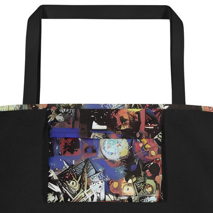 Large Tote Bag w/ Pocket - Radiant Disorder