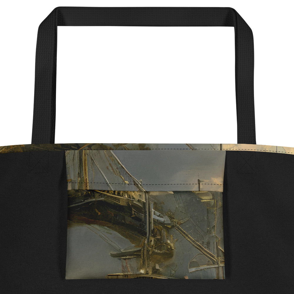 Large Tote Bag w/ Pocket - Ethereal Armada