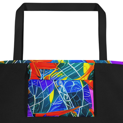 Large Tote Bag w/ Pocket - Arkhipov Waves