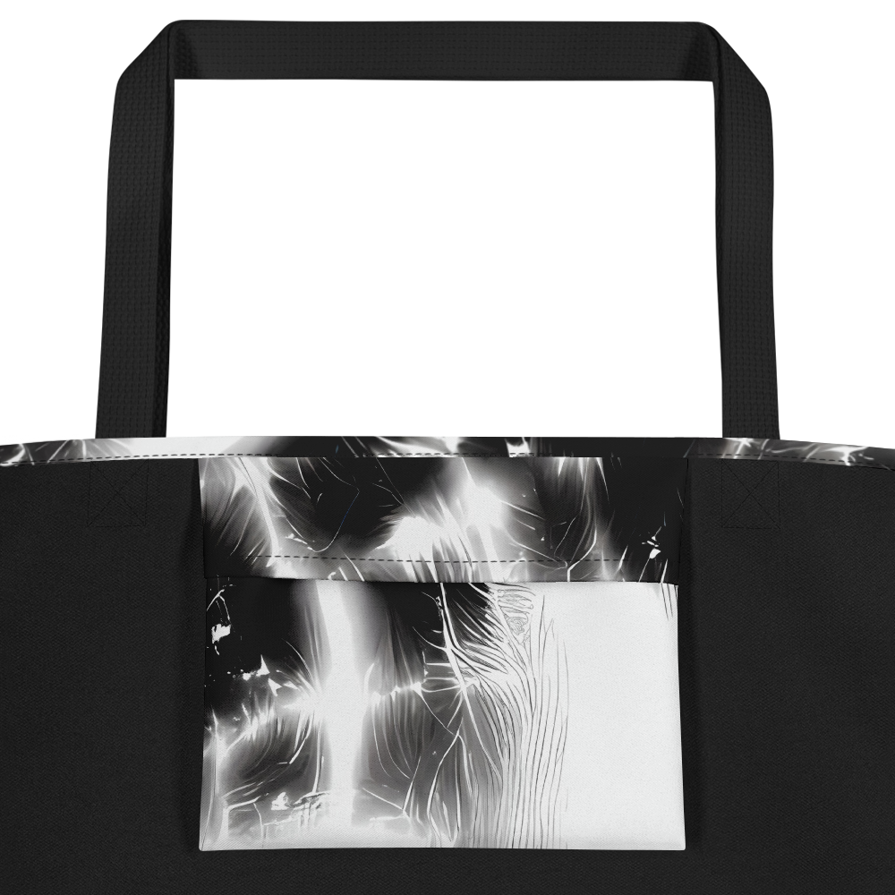 Large Tote Bag w/ Pocket - Electric Nightfall