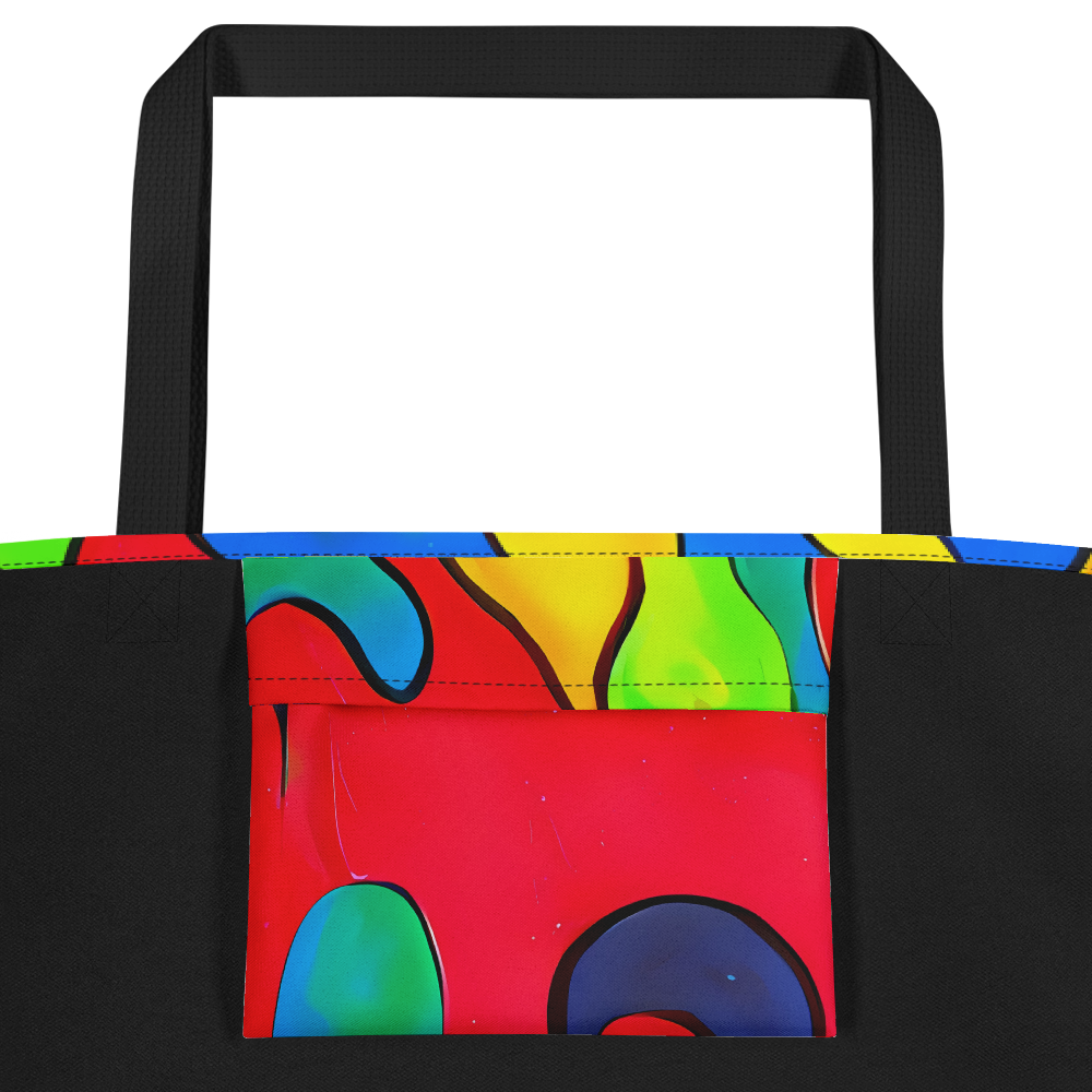 Large Tote Bag w/ Pocket - Splash of Joy
