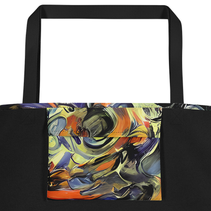 Large Tote Bag w/ Pocket - Twilight Chaos