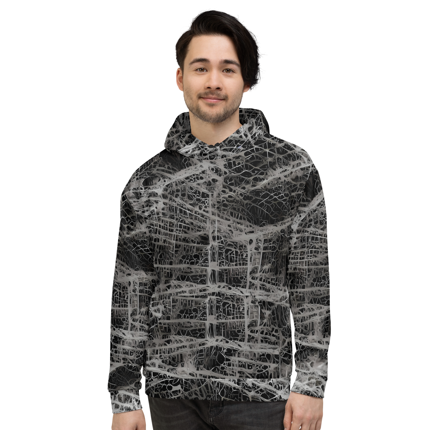 Hoodie - Monochrome Mesh